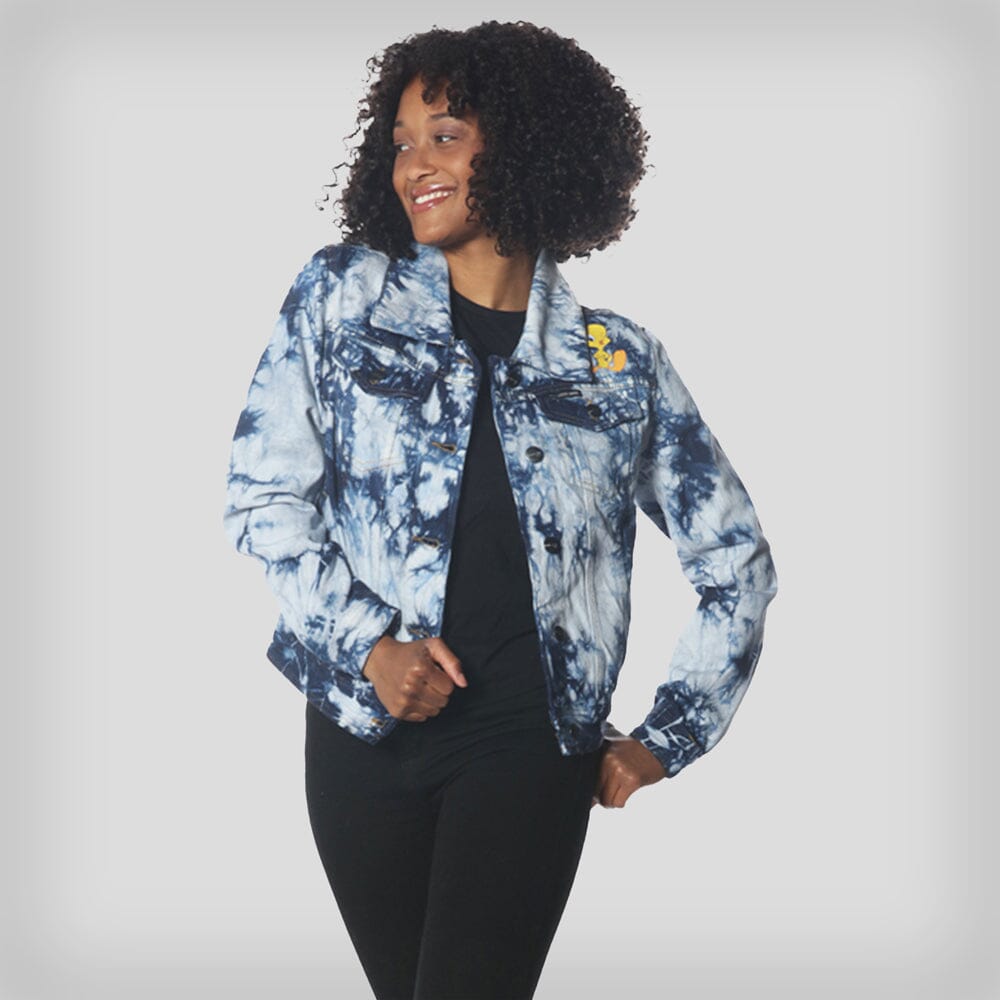 Women's Bull Denim Looney Tunes Trucker Jacket - FINAL SALE Womens Jacket Members Only 