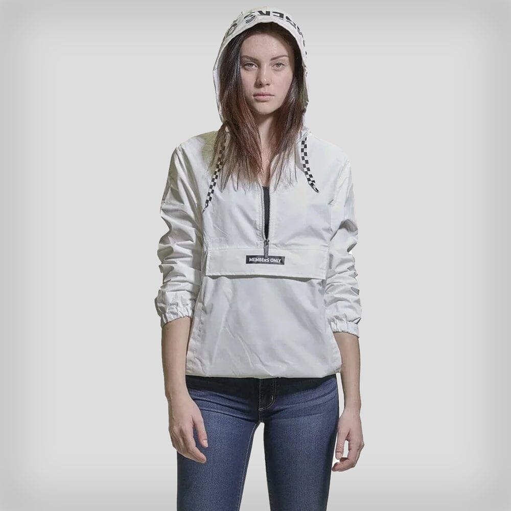 Members Only Women's Poly Taslon Pullover Jacket with hood - Ruumur