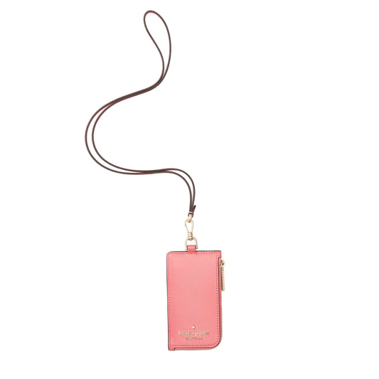 title:Kate Spade Women's Staci Card Case Lanyard;color:Garden Pink