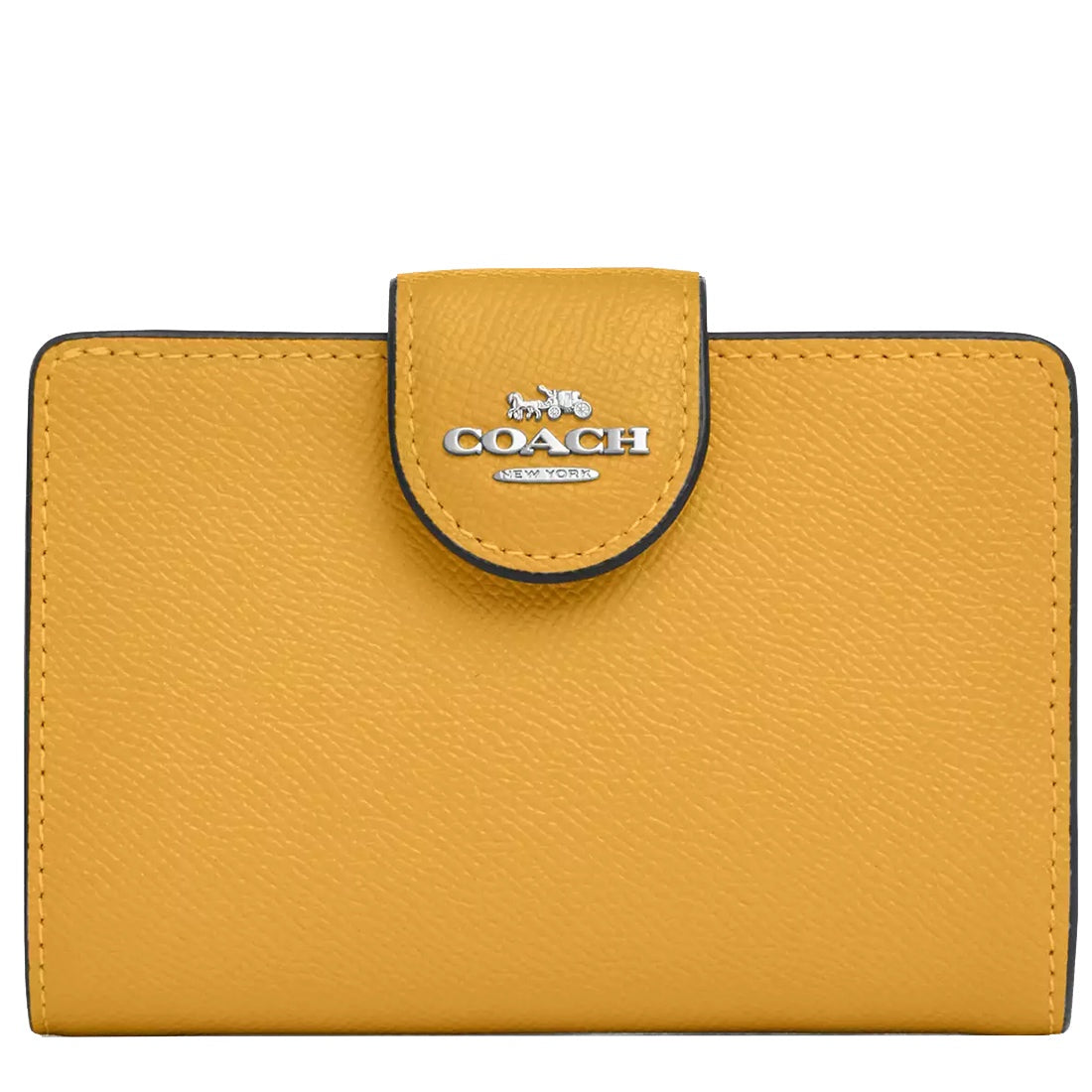 title:Coach Women's Medium Corner Zip Wallet;color:Honeycomb