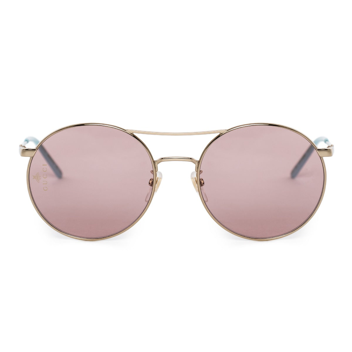 title:Gucci Round Sunglasses GG0680S 004 56;color:Gold