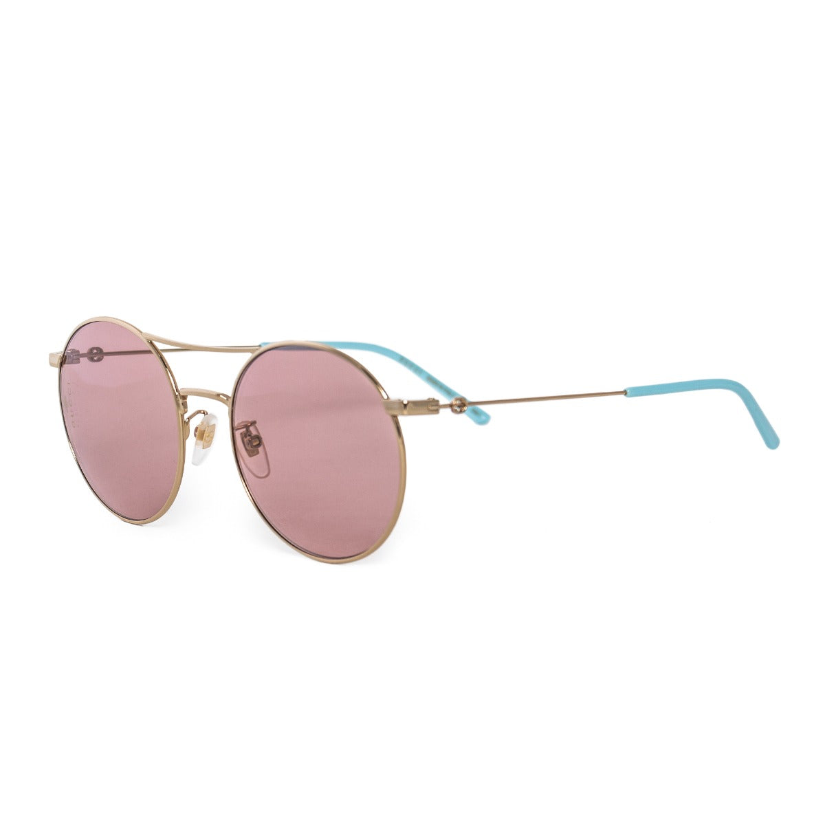 title:Gucci Round Sunglasses GG0680S 004 56;color:Gold