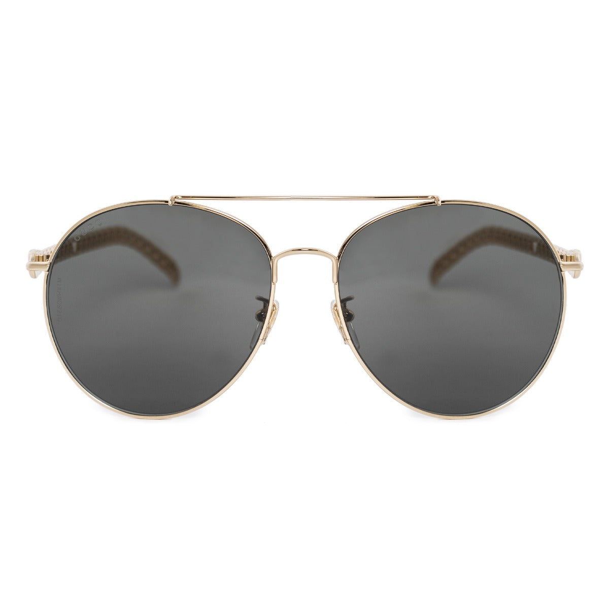 title:Gucci Aviator Sunglasses GG0725S 001 61;color:Gold