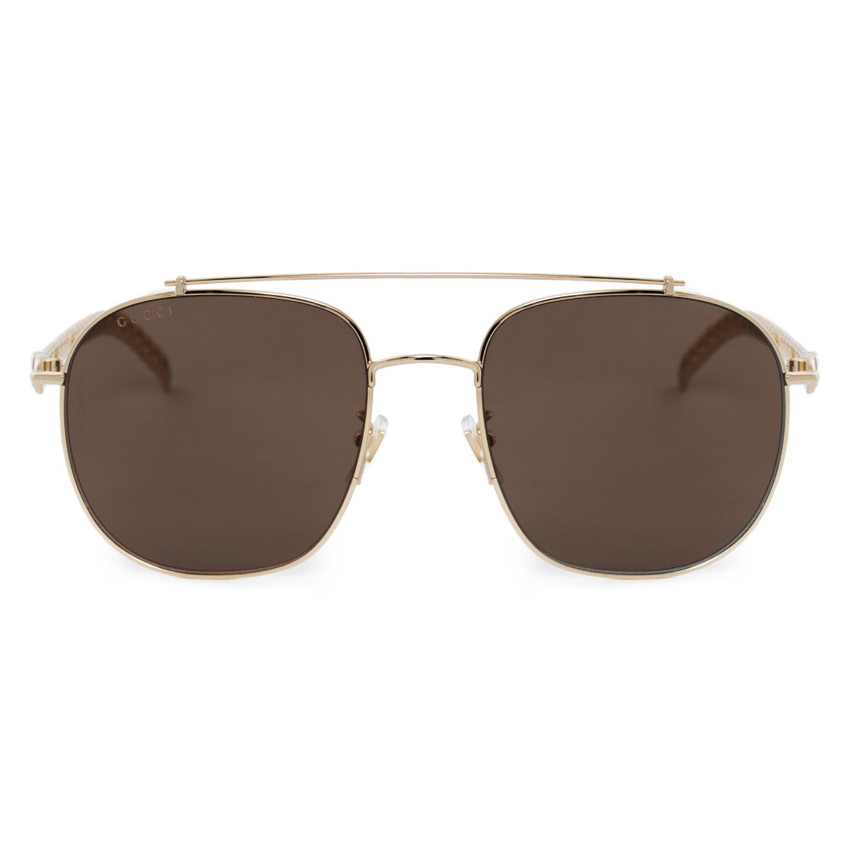 title:Gucci Aviator Sunglasses GG0725S 002 61;color:Gold