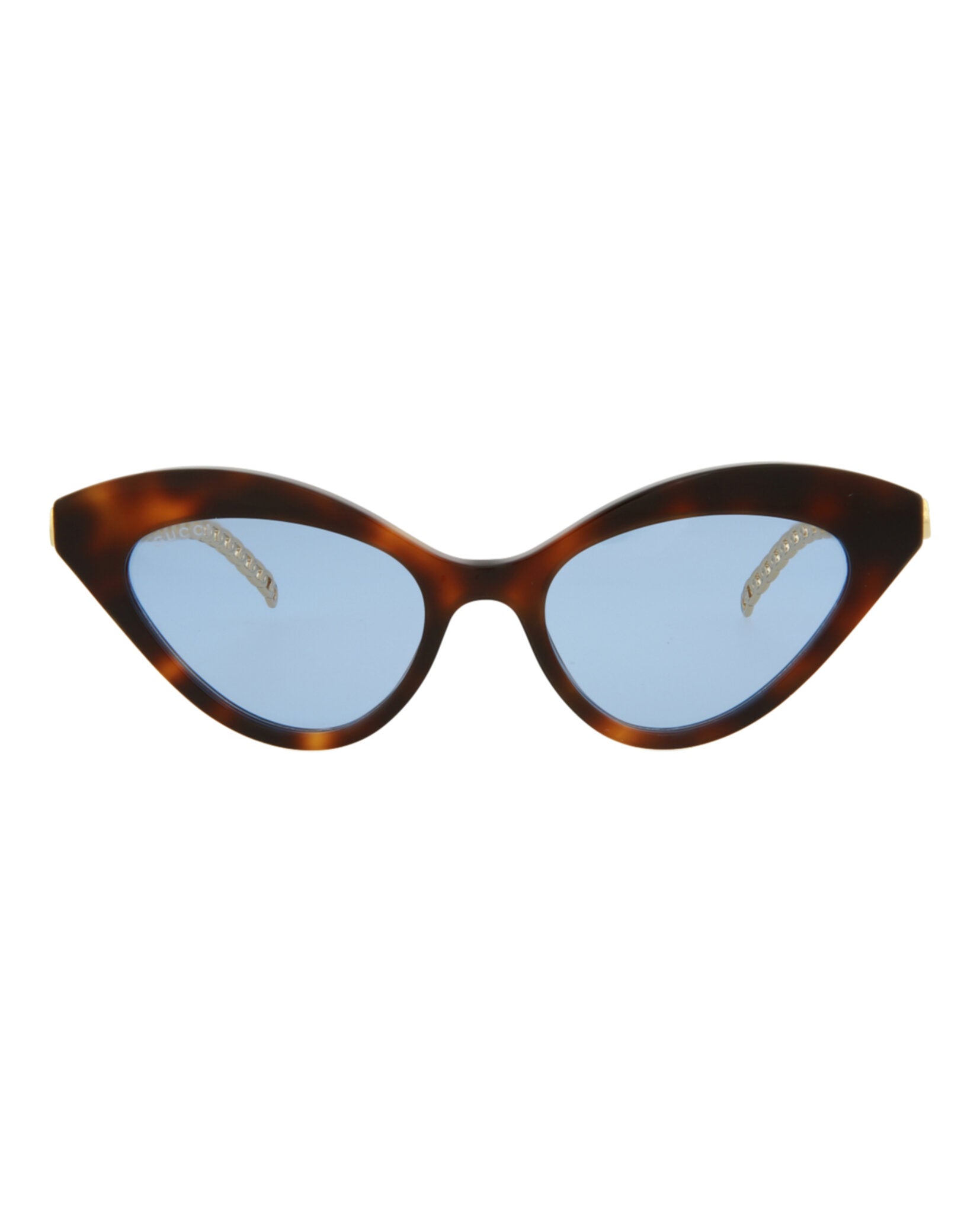 title:Gucci Women's GG0978S-30011176003 Novelty Sunglasses;color:Havana Gold Blue