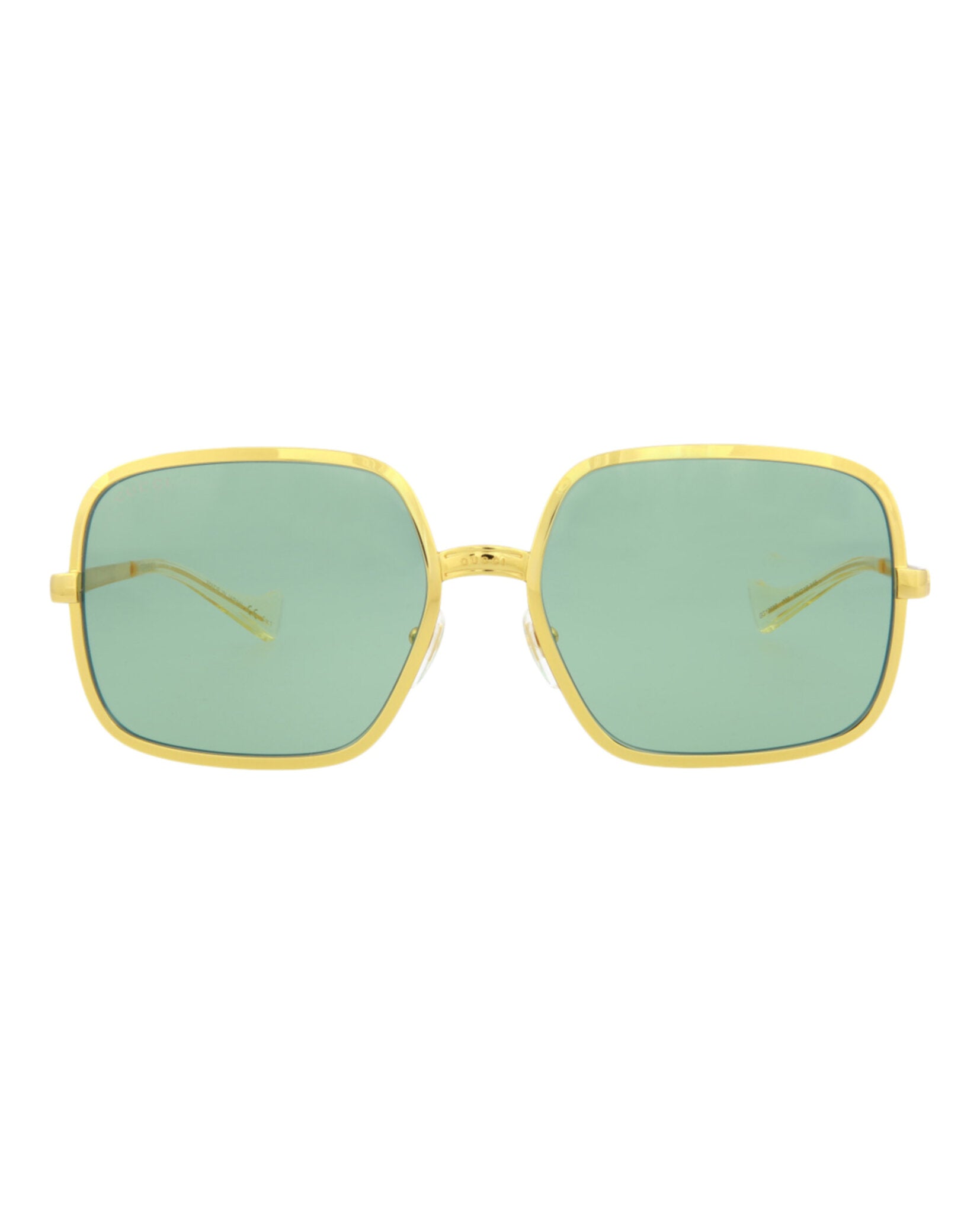 title:Gucci Men's GG1063S-30012261002 Novelty Sunglasses;color:Gold Gold Green