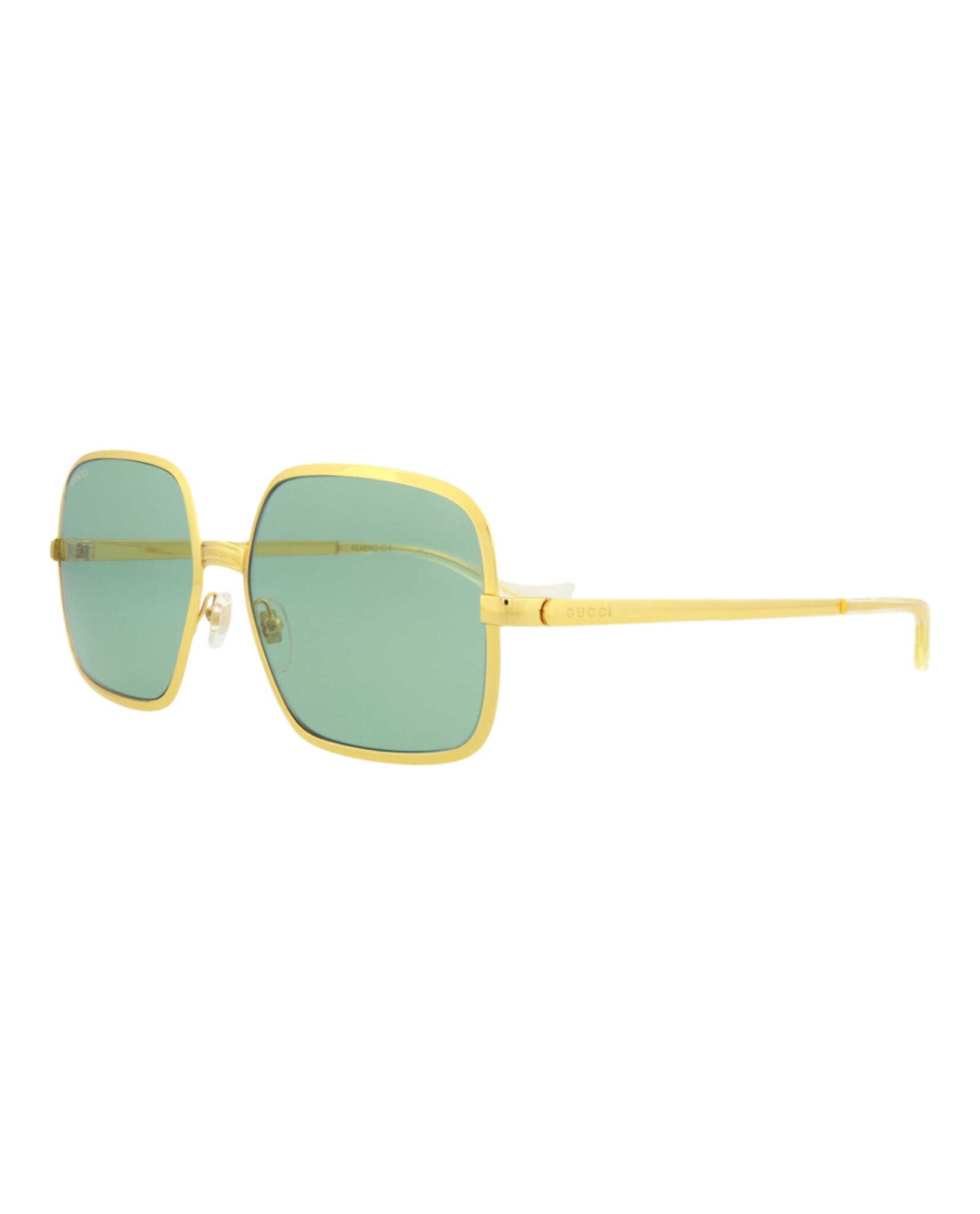 title:Gucci Men's GG1063S-30012261002 Novelty Sunglasses;color:Gold Gold Green