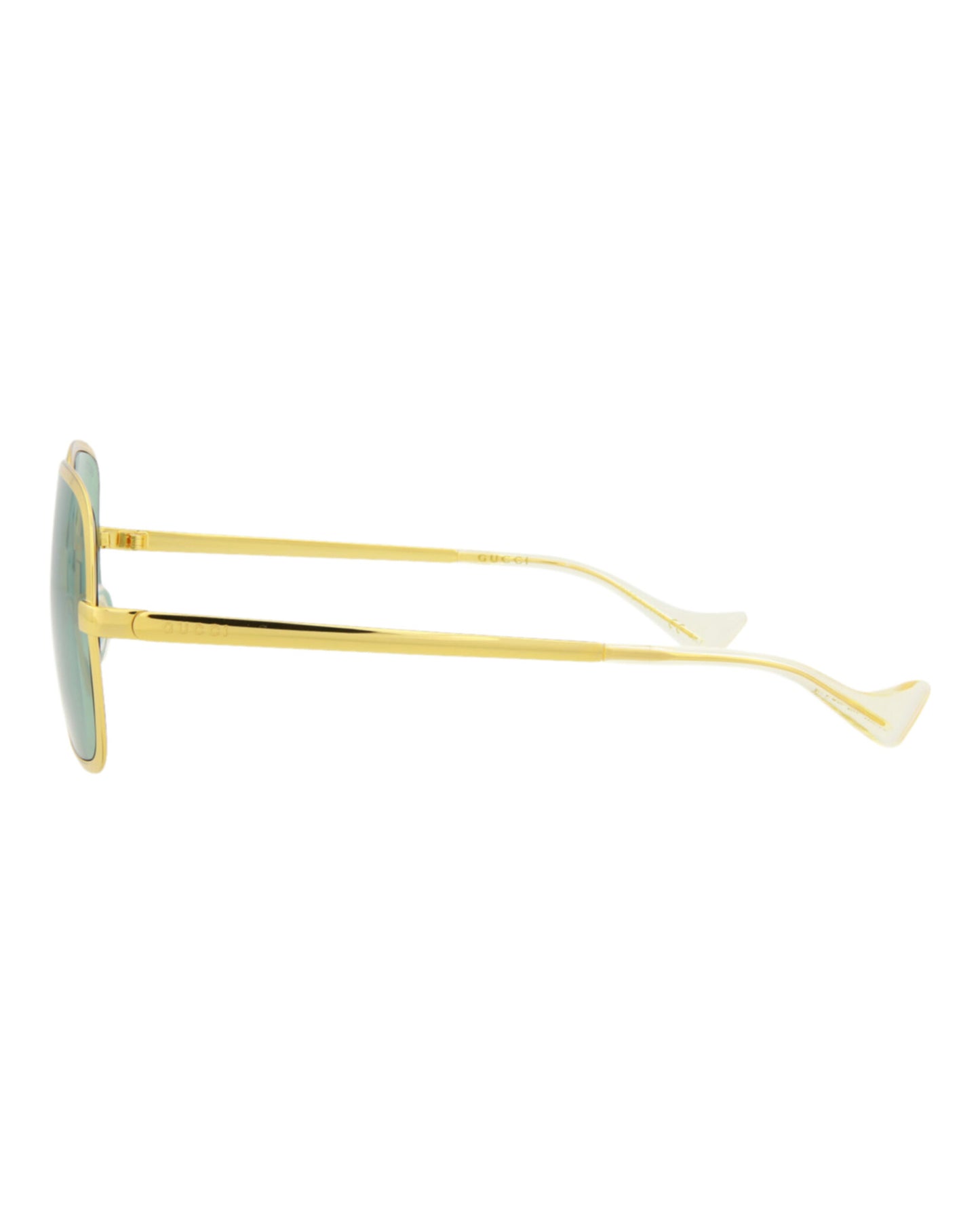 title:Gucci Men's GG1063S-30012261002 Novelty Sunglasses;color:Gold Gold Green