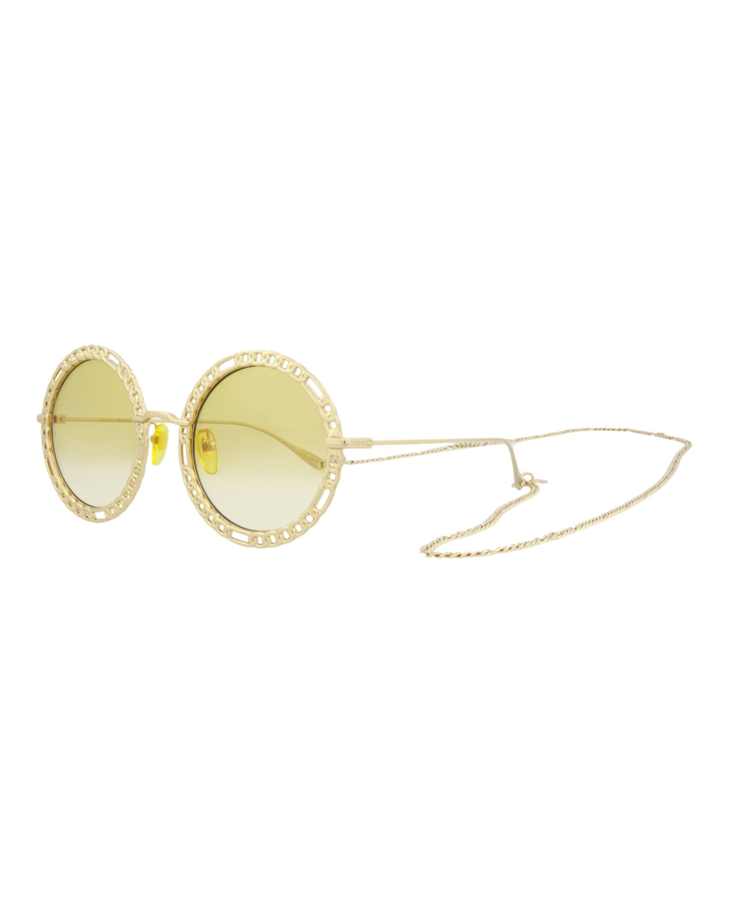 title:Gucci Women's GG1113S-30013070001 Novelty Sunglasses;color:Gold Gold Yellow