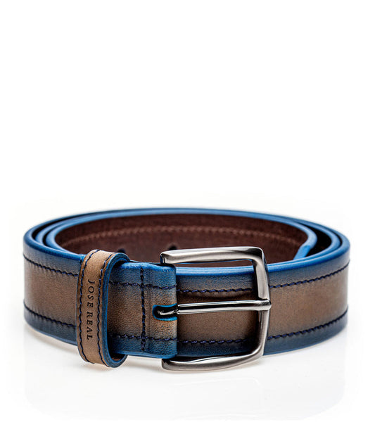 Buy Grey Blue Belt For Men Online - Jose Real Shoes