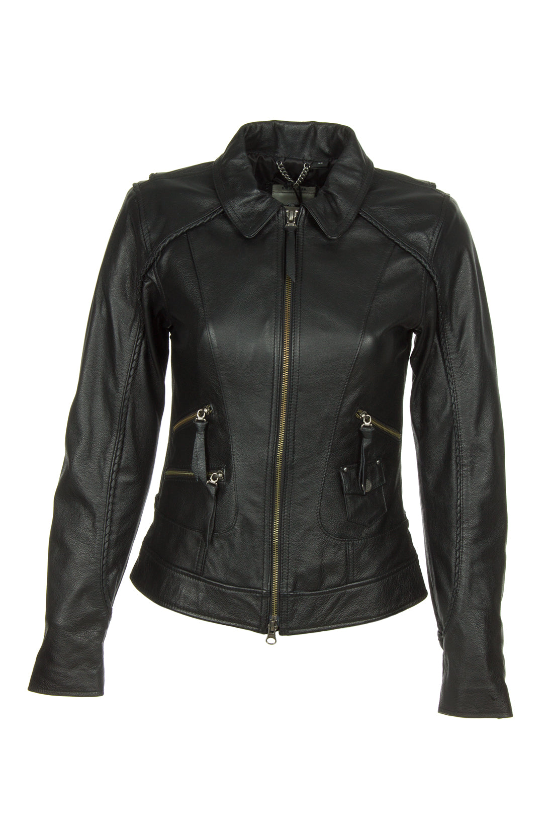 title:Harley-Davidson 98064-13VW Women's Jacket Heritage Black Leather;color:Black