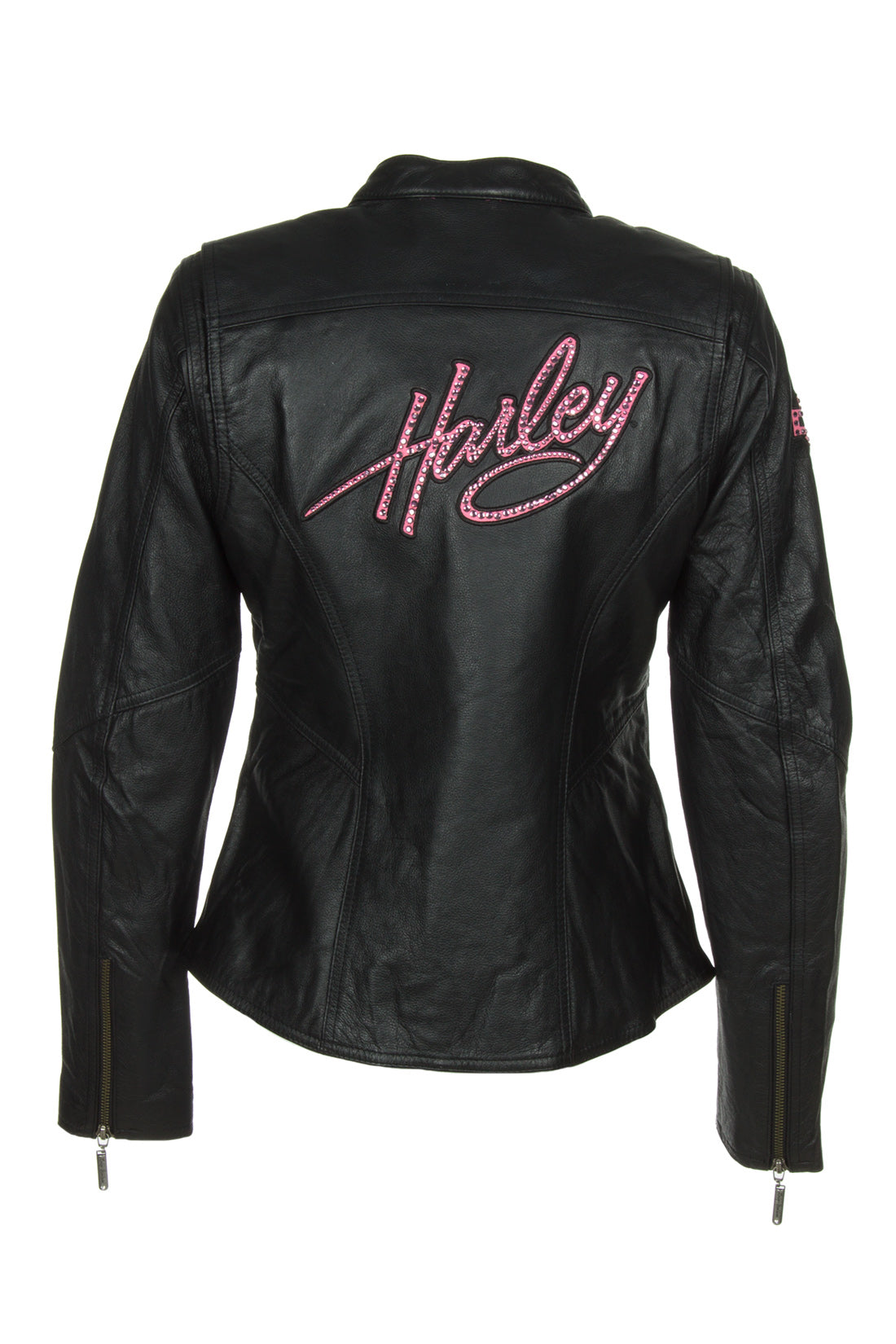 Harley davidson pink label leather outlet jacket