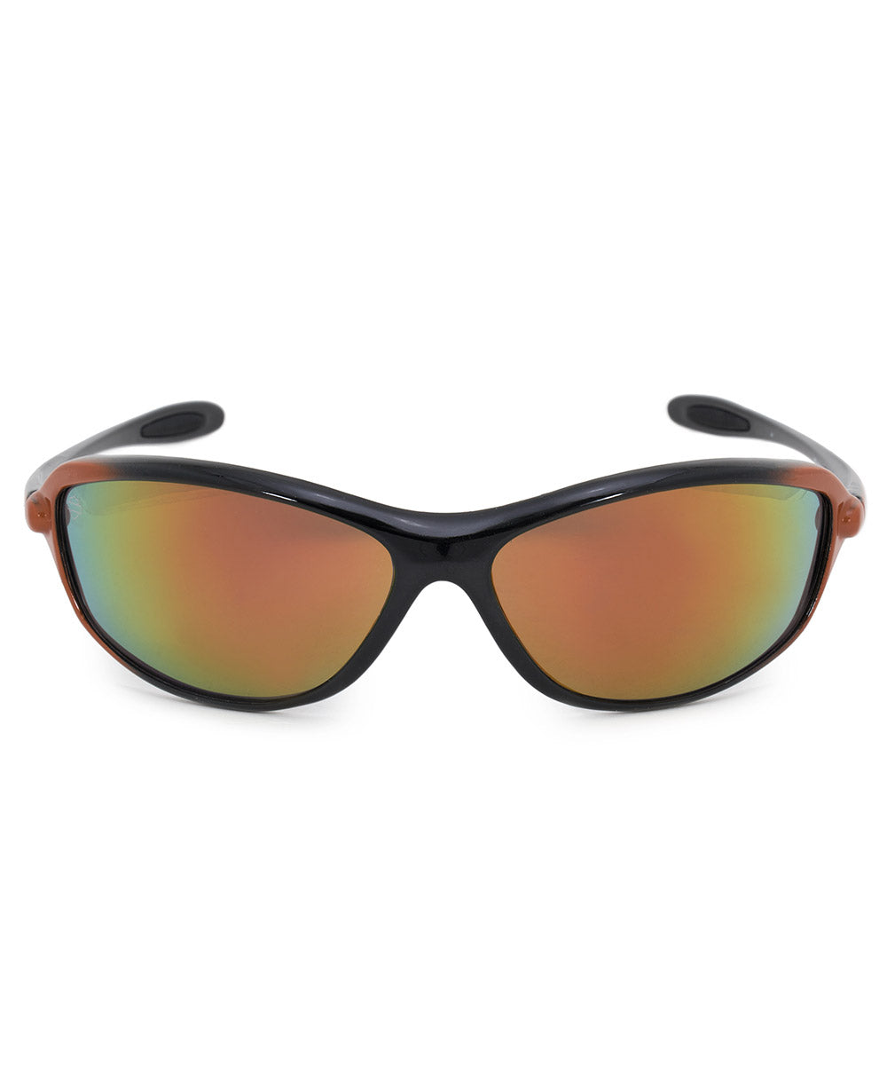 title:Harley Davidson Rectangle Sunglasses HDS0614 BKOR 66;color:Black