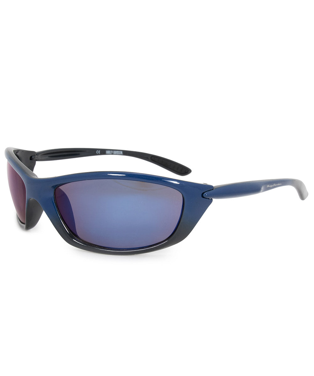 title:Harley Davidson Rectangle Sunglasses HDS0616 BL 3F 62;color:Blue