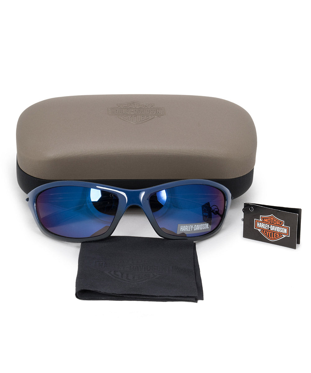 title:Harley Davidson Rectangle Sunglasses HDS0616 BL 3F 62;color:Blue