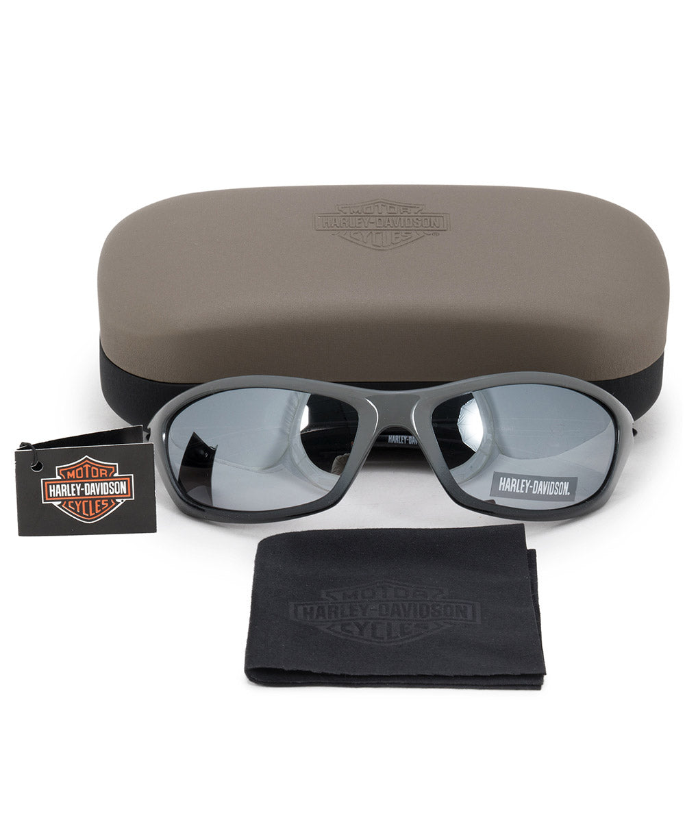 title:Harley Davidson Rectangle Sunglasses HDS0616 GRY 3F 62;color:Gray