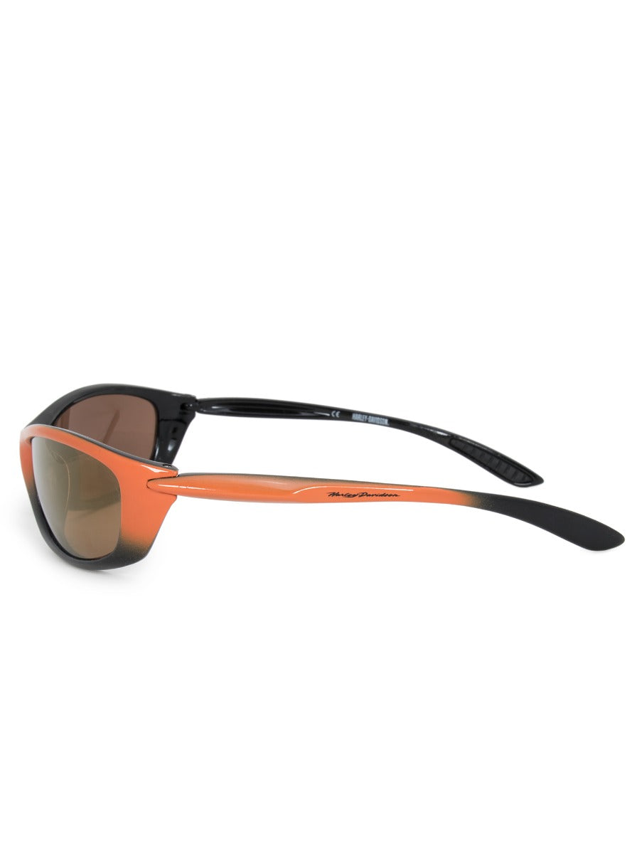 title:Harley Davidson Rectangle Sunglasses HDS0616 OR 1F 62;color:Black