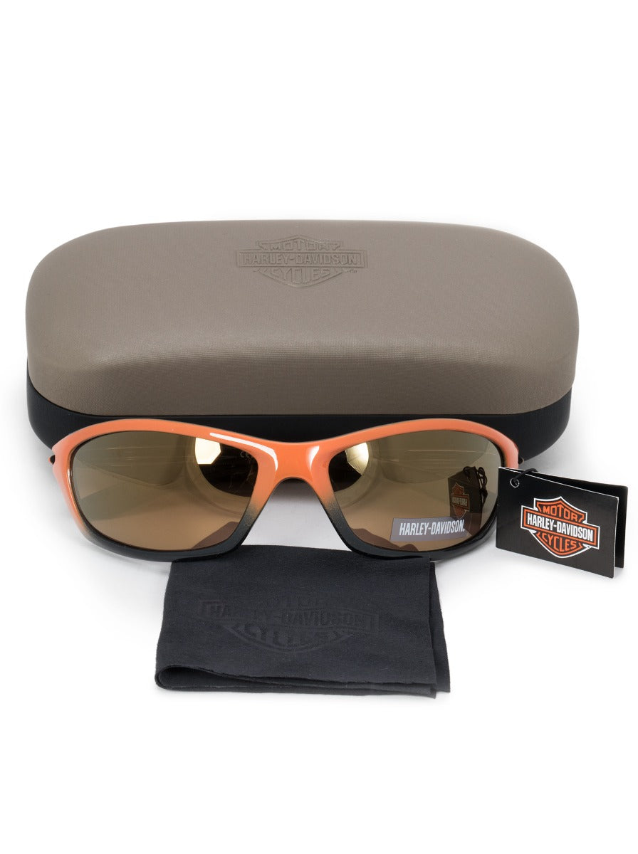 title:Harley Davidson Rectangle Sunglasses HDS0616 OR 1F 62;color:Black