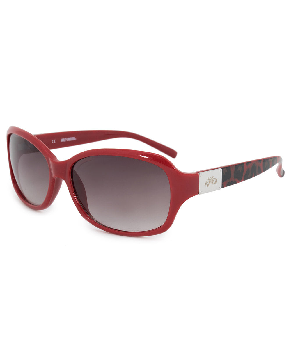 title:Harley Davidson Oval Sunglasses HDS5021 RD 35 58;color:Red