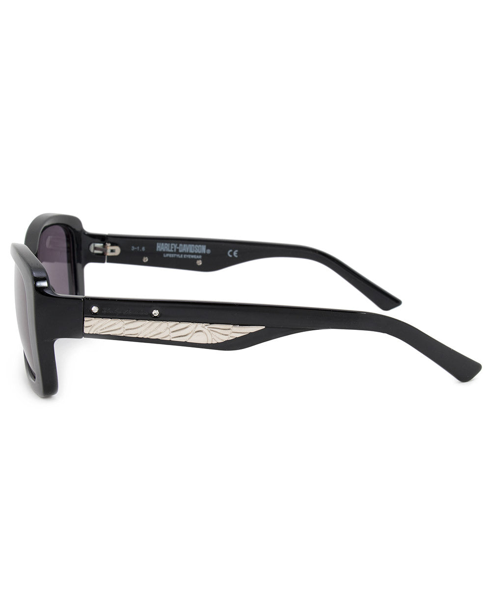 title:Harley Davidson Rectangle Sunglasses HDS5032 01A 56;color:Black