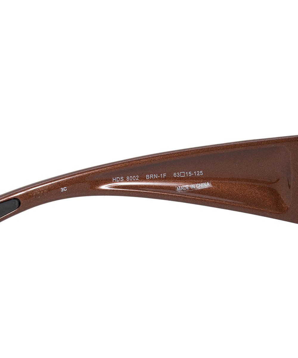 title:Harley Davidson Rectangle Sunglasses HDS8001 BRN 1F 63;color:Brown