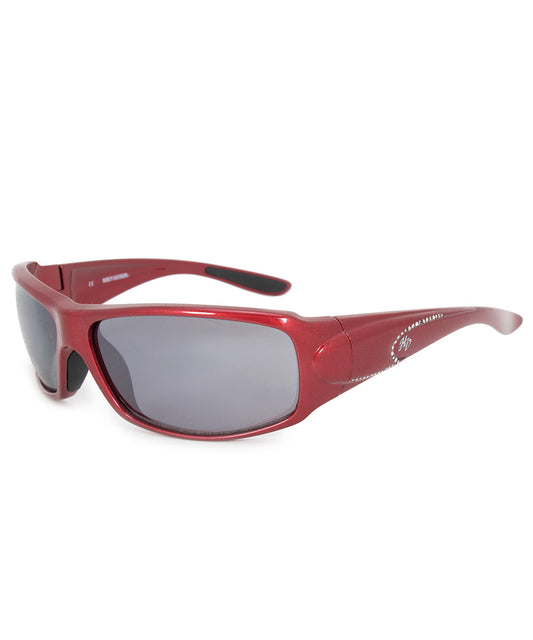 title:Harley Davidson Rectangle Sunglasses HDS8002 RD 3F 63;color:Red