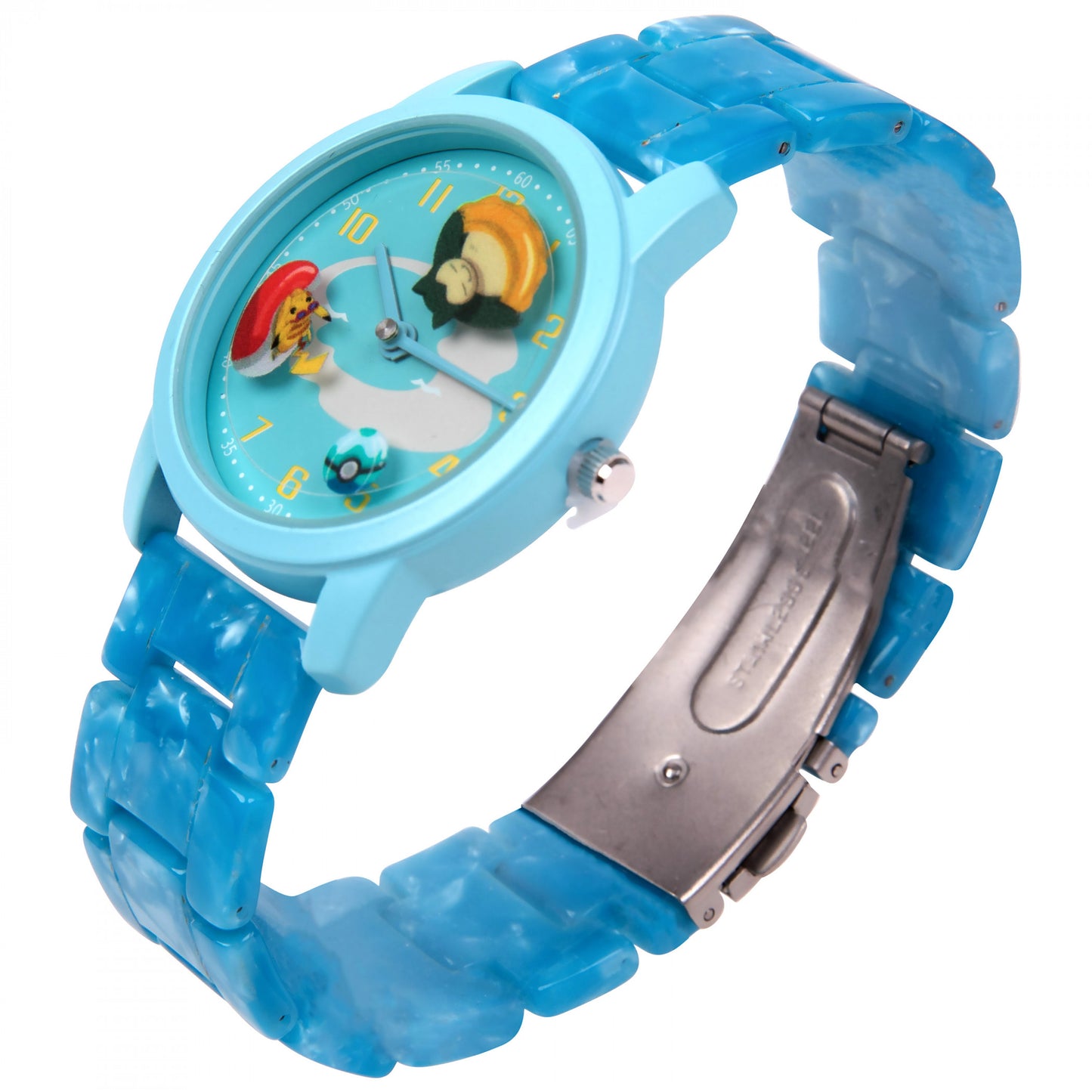 title:Pokemon Water Fun Time Watch with Rotating Watch Face;color:Blue