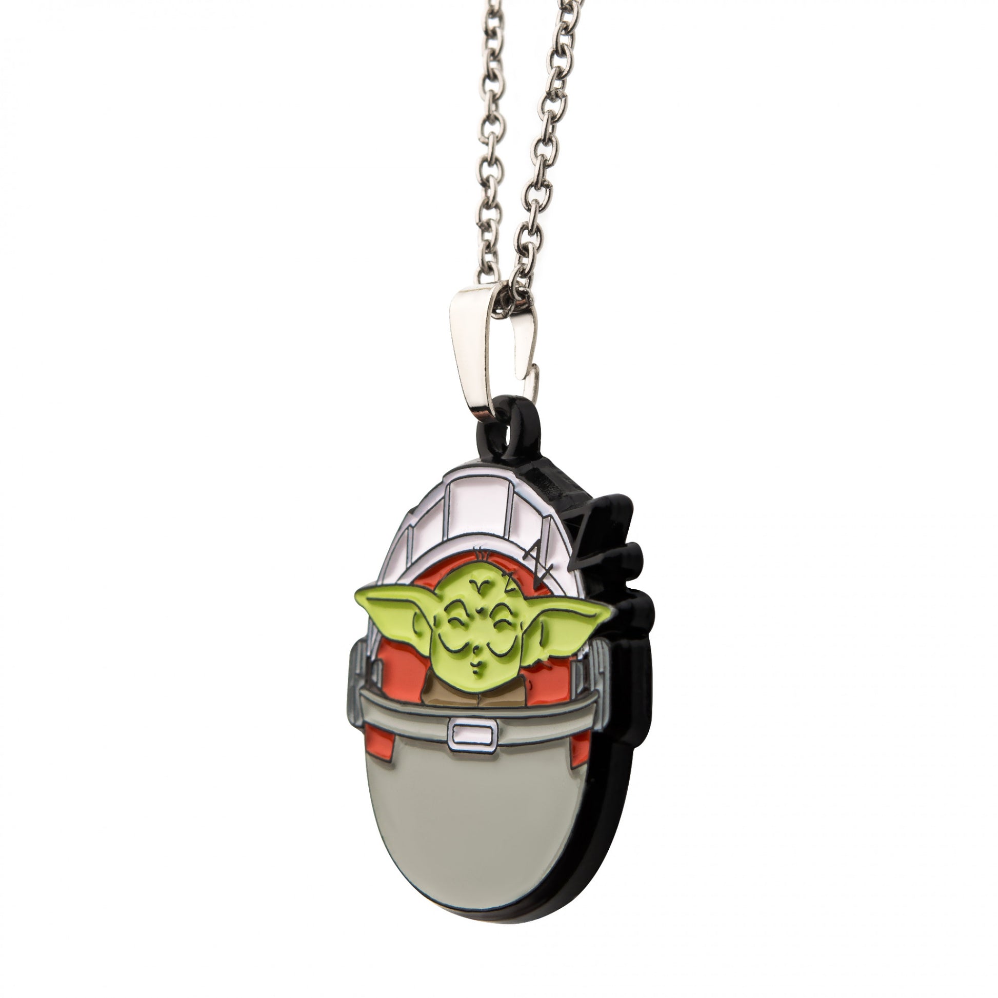 title:Star Wars The Mandalorian The Child Sleeping Pod Necklace;color:Multi-Color