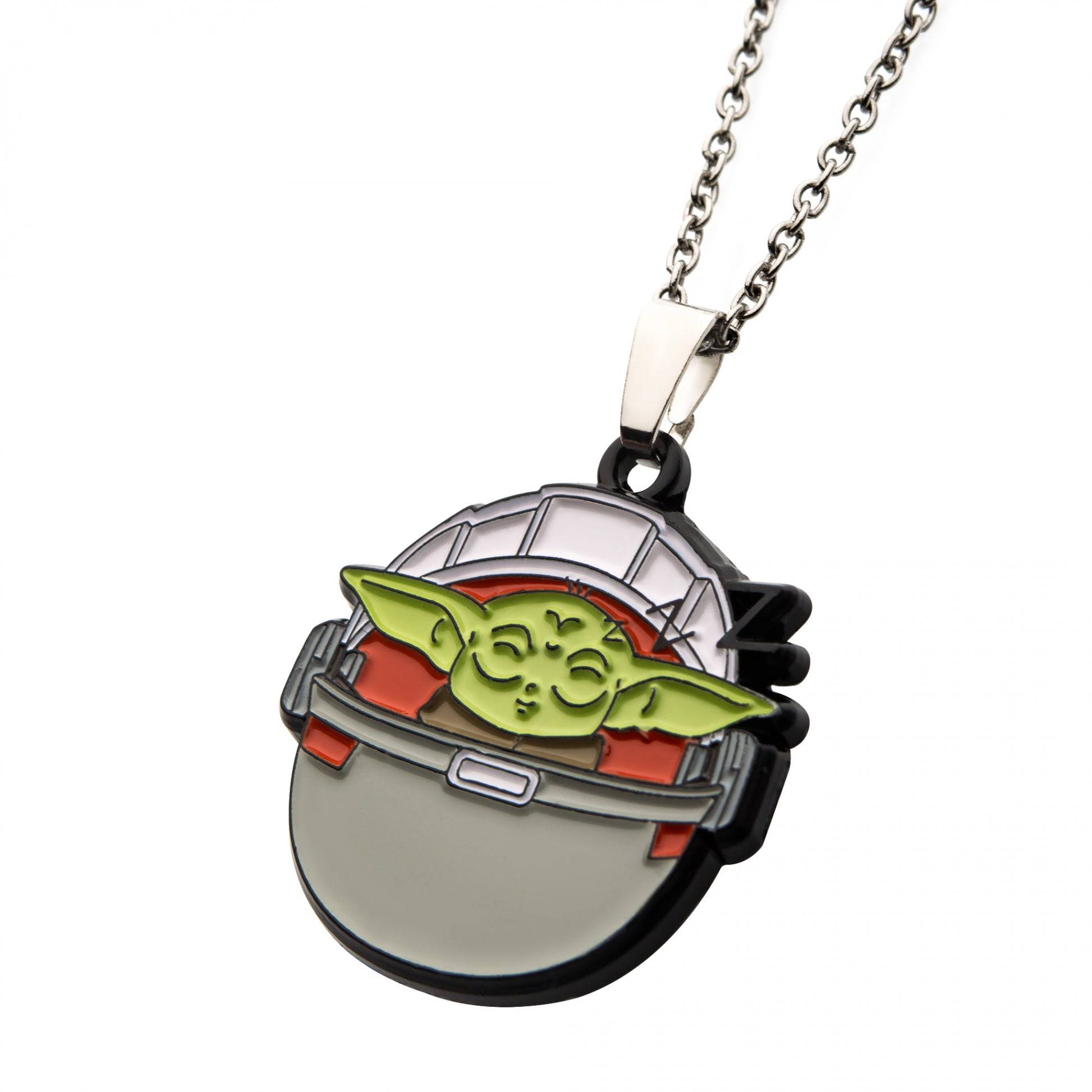 title:Star Wars The Mandalorian The Child Sleeping Pod Necklace;color:Multi-Color