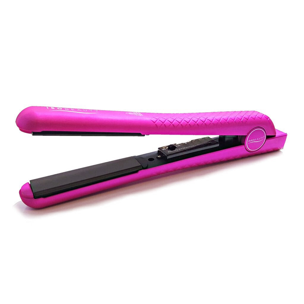 title:Metallic Pink 1.25" w/Soft Touch | Flat Iron;color:not applicable