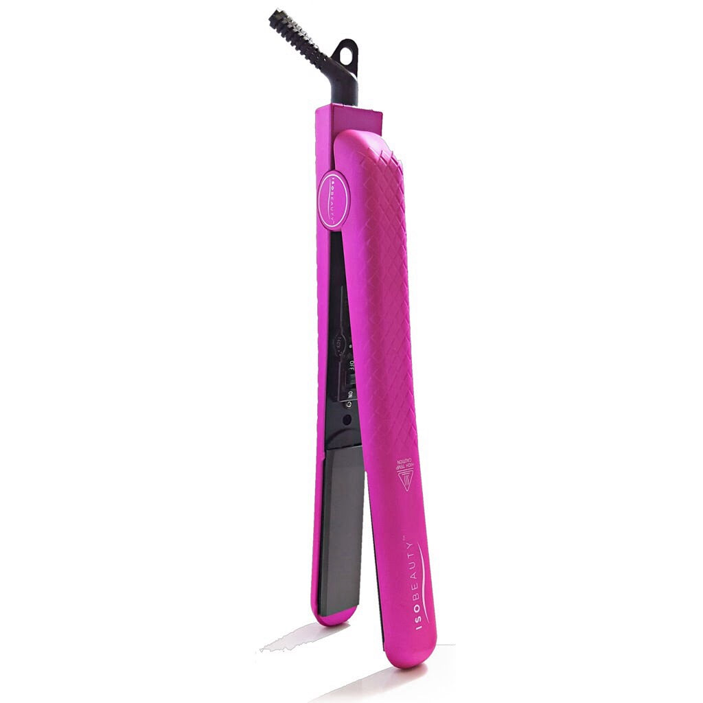 title:Metallic Pink 1.25" w/Soft Touch | Flat Iron;color:not applicable