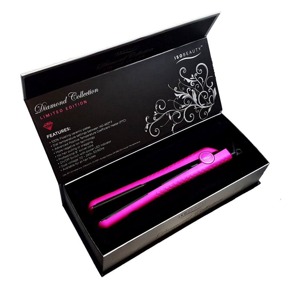 title:Metallic Pink 1.25" w/Soft Touch | Flat Iron;color:not applicable