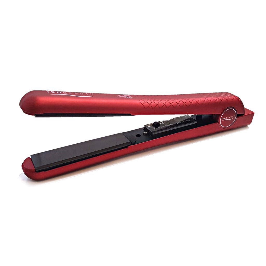 title:Metallic Red 1.25" w/Soft Touch | Flat Iron;color:not applicable