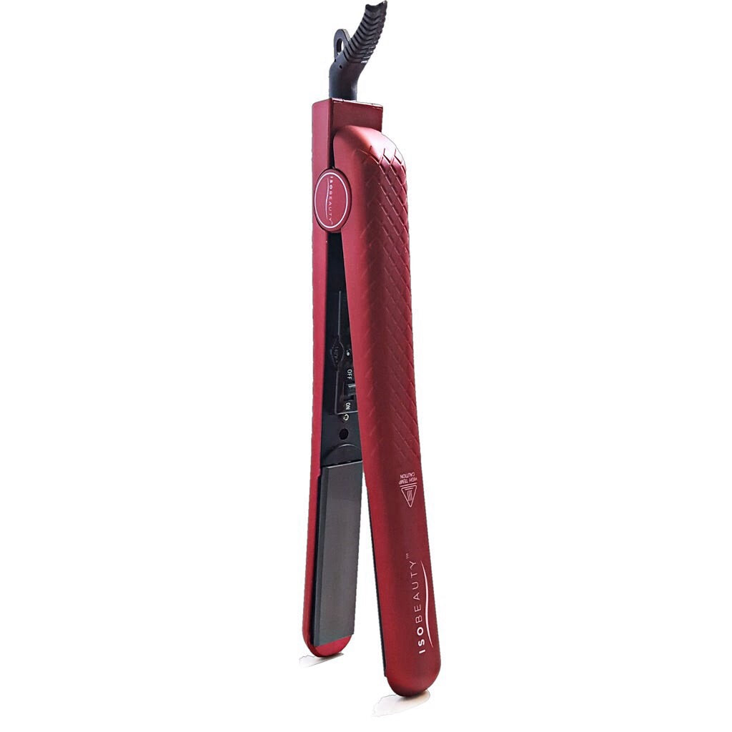 title:Metallic Red 1.25" w/Soft Touch | Flat Iron;color:not applicable