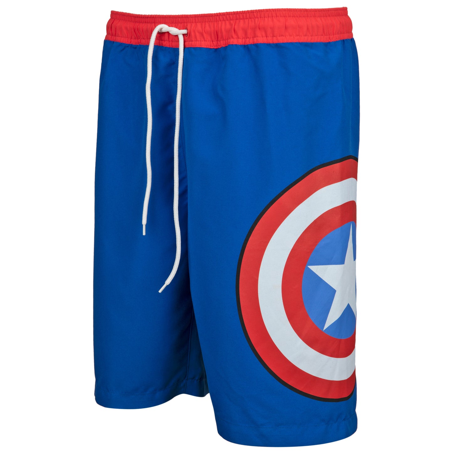 title:Captain America Shield Logo Board Shorts;color:Blue