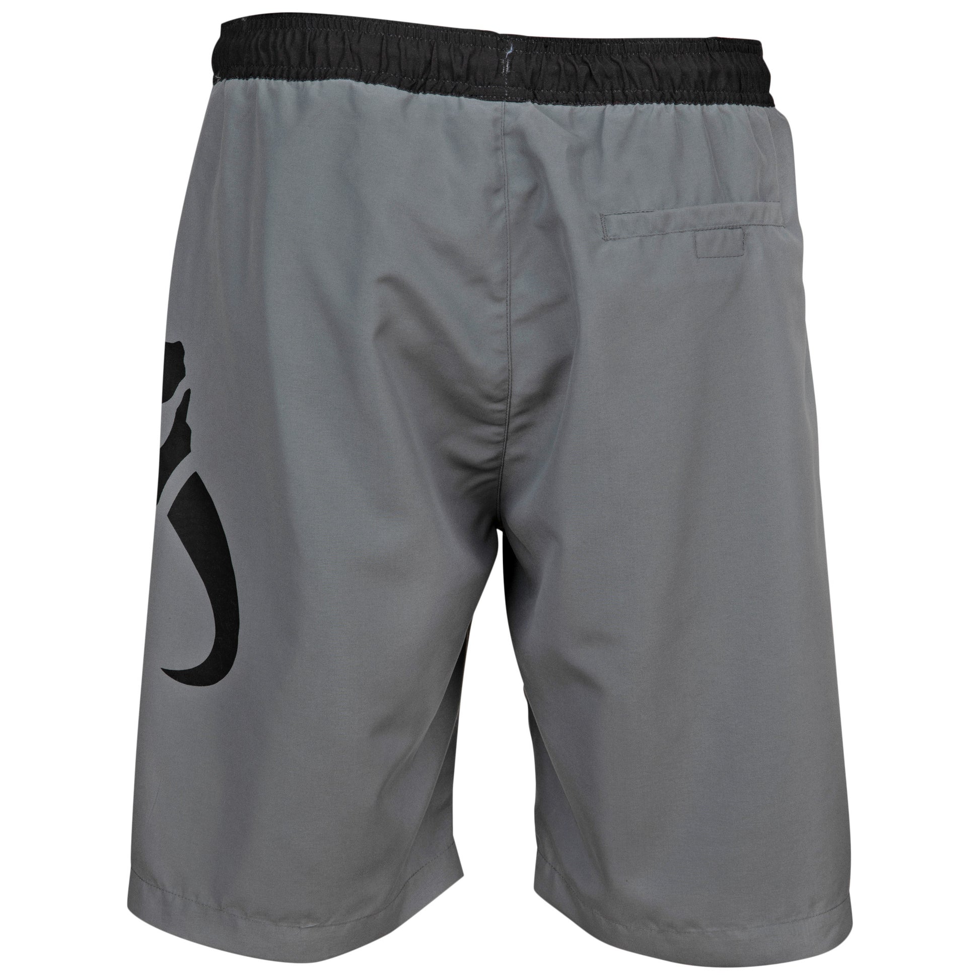 title:Star Wars The Mandalorian Mythosaur Symbol Board Shorts;color:Grey