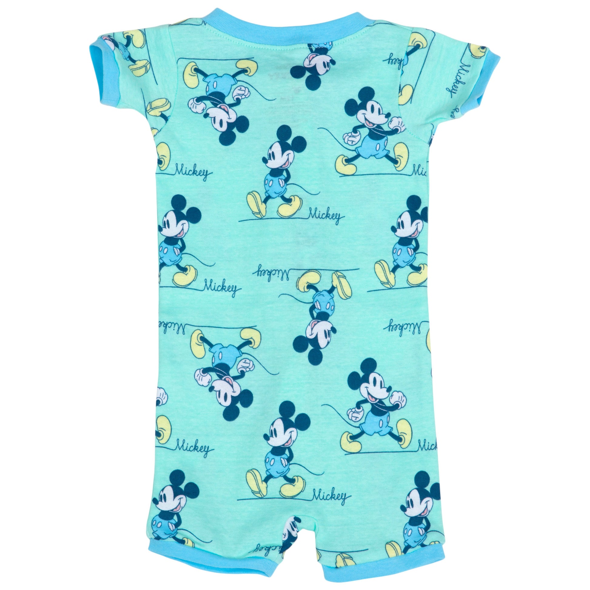 title:Disney Classic Mickey Short Sleeve Onesie Romper;color:Blue