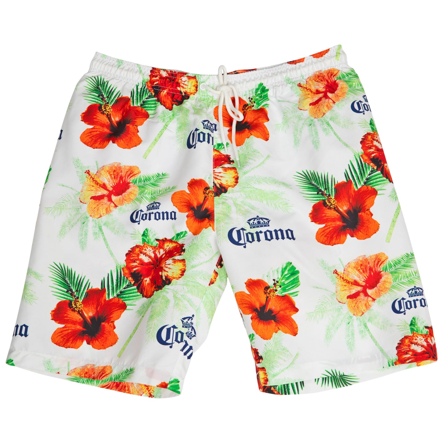 title:Corona Extra Floral Beach Board Shorts;color:Multi-Color