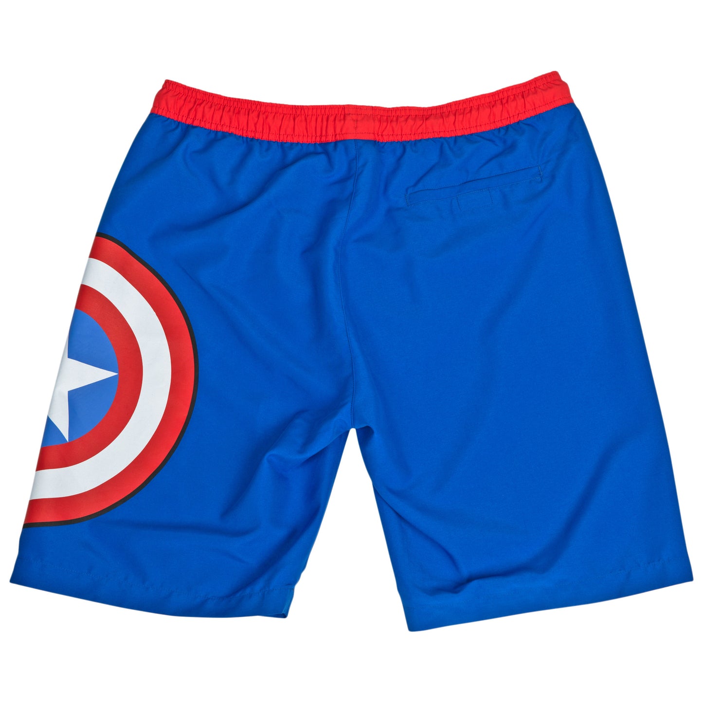 title:Captain America Shield Logo Board Shorts;color:Blue