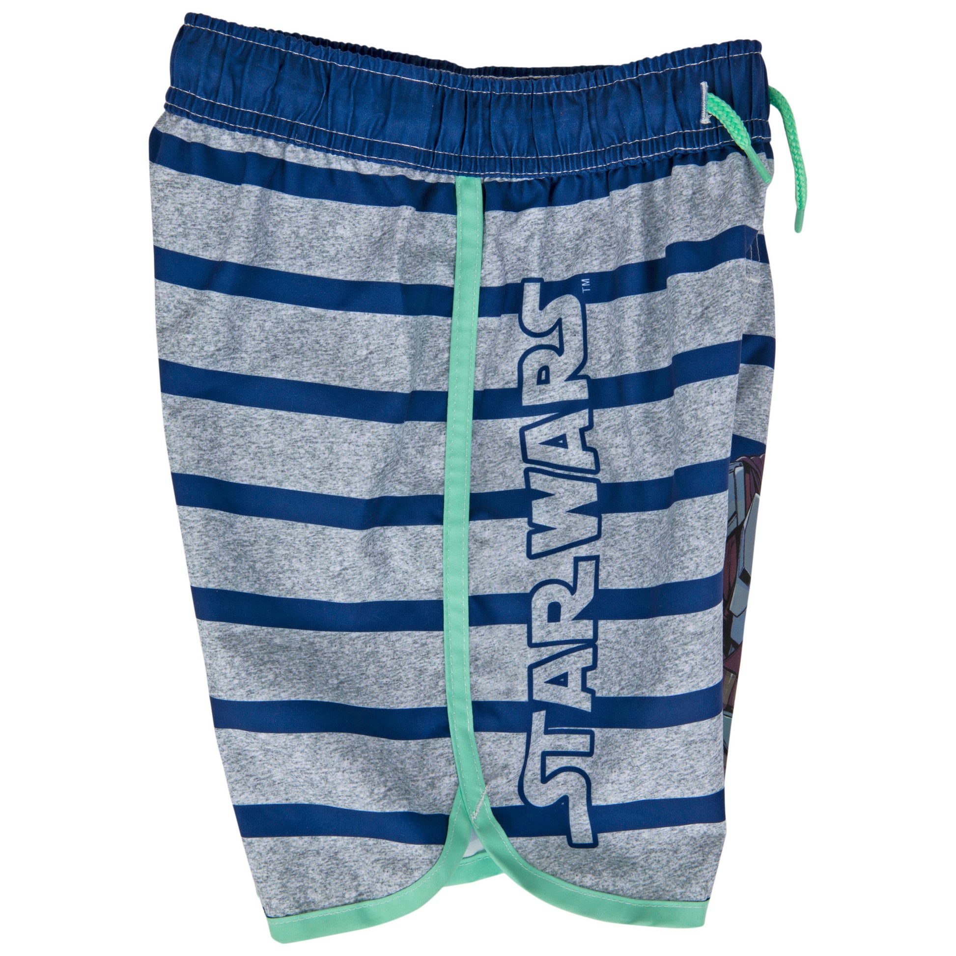 title:Star Wars The Mandalorian and The Child Grogu Youth Swim Shorts;color:Multi-Color