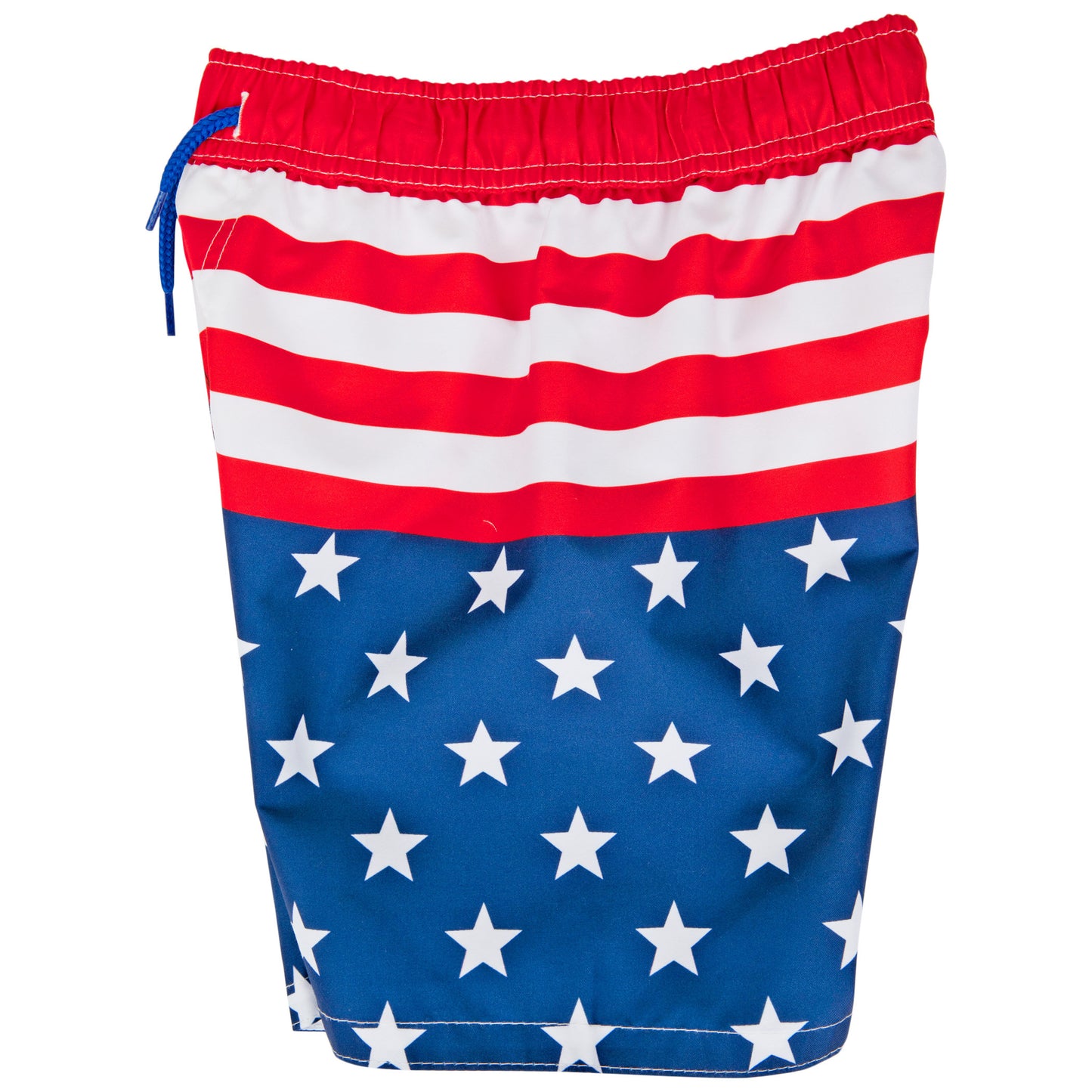 title:Captain America Character With Stars and Stripes Youth Swim Shorts;color:Multi-Color