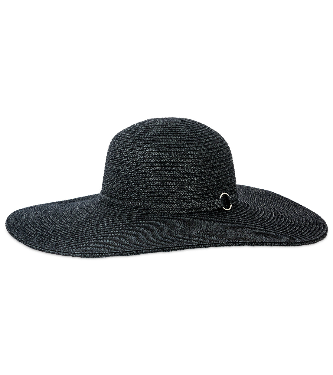 title:Jones New York Straw Hat 121S;color:BLACK