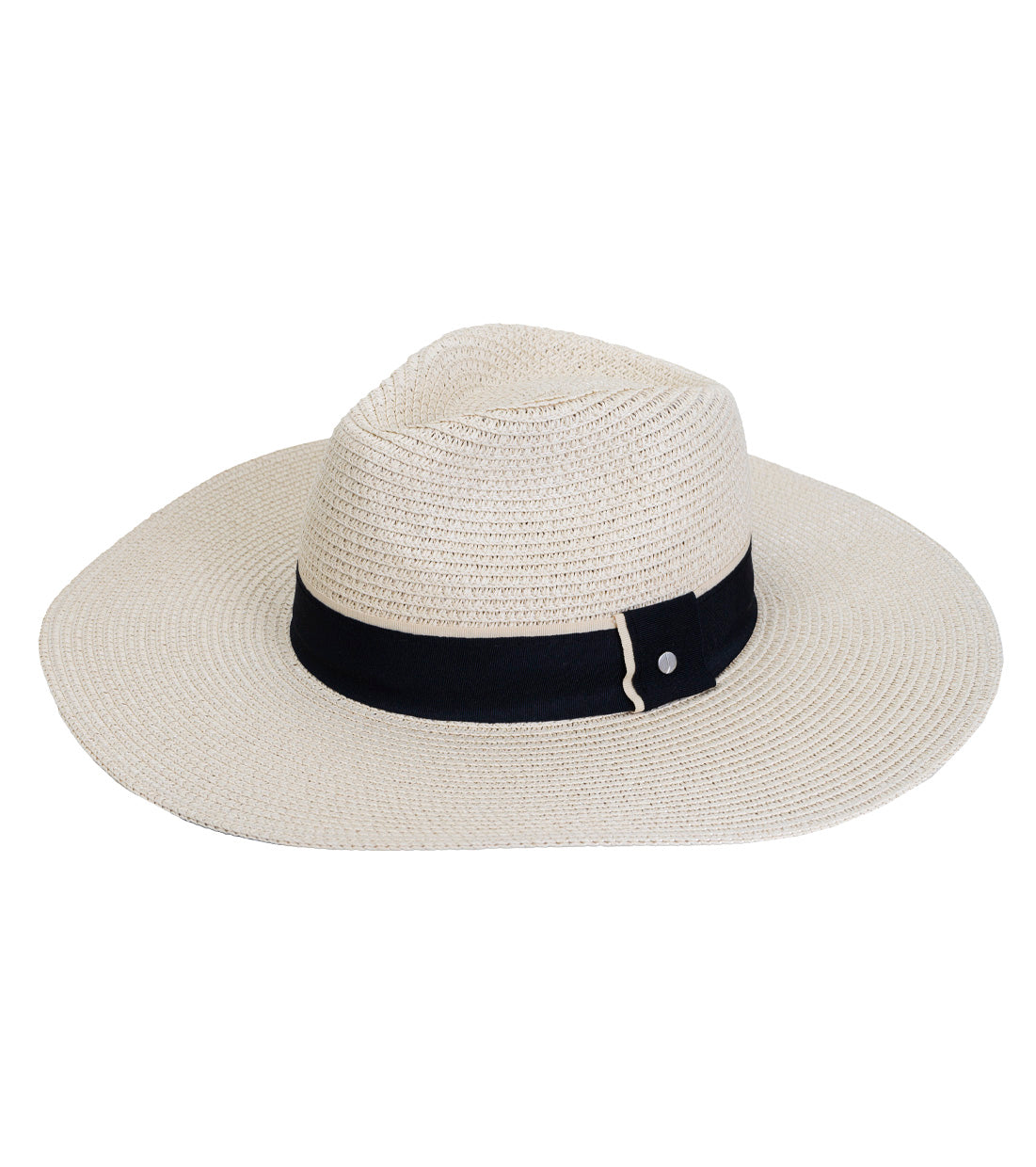 title:Jones New York Straw Hat 333S;color:NATURAL/BLACK