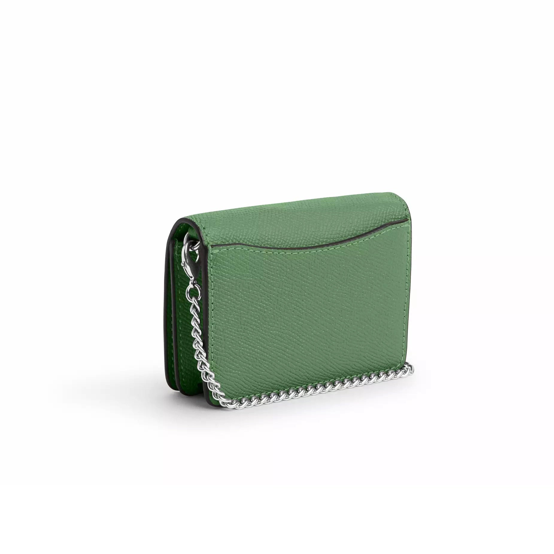 title:Coach Women's Mini Wallet On A Chain;color:Soft Green