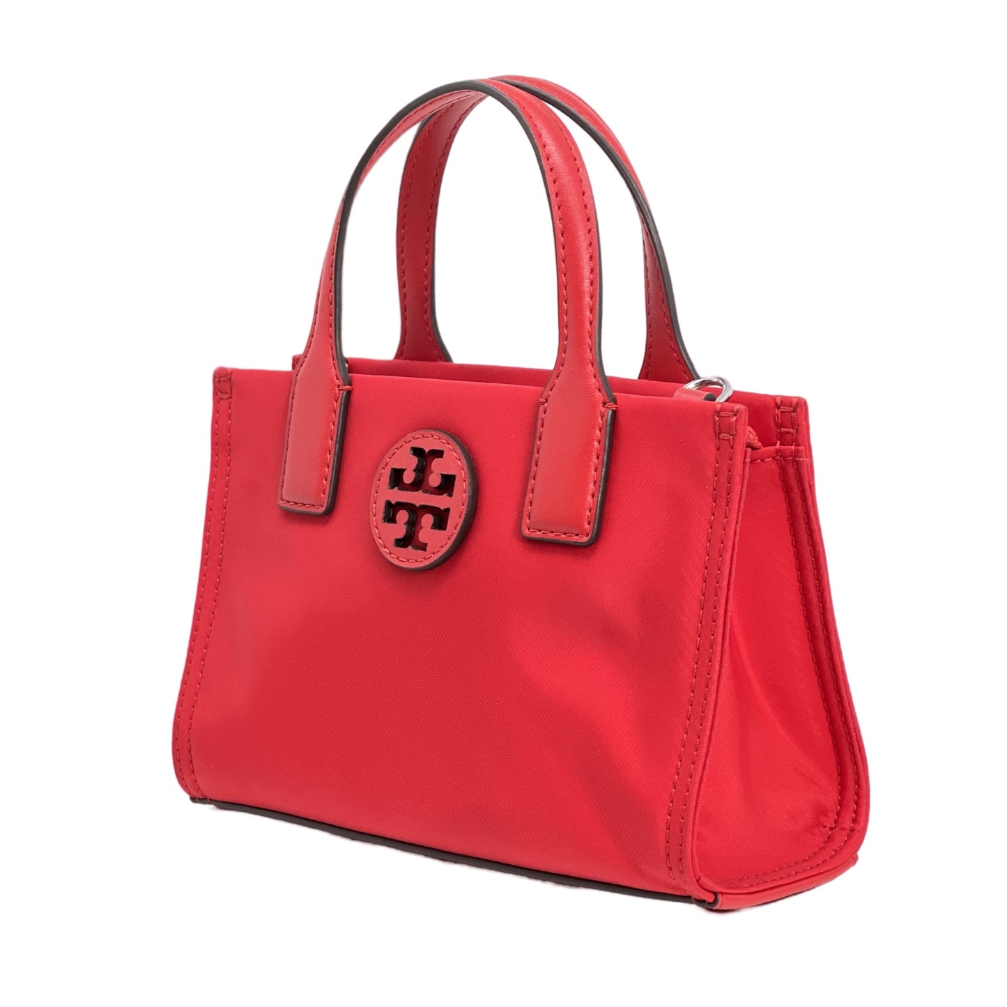 title:Tory Burch Women's Ella Extra Small Top Zip Nylon Crossbody Bag;color:Brilliant Red