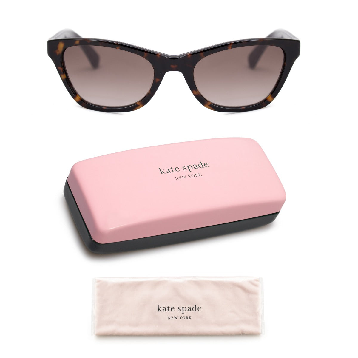 title:Kate Spade Cat Eye Sunglasses Johneta S 086 51;color:Brown