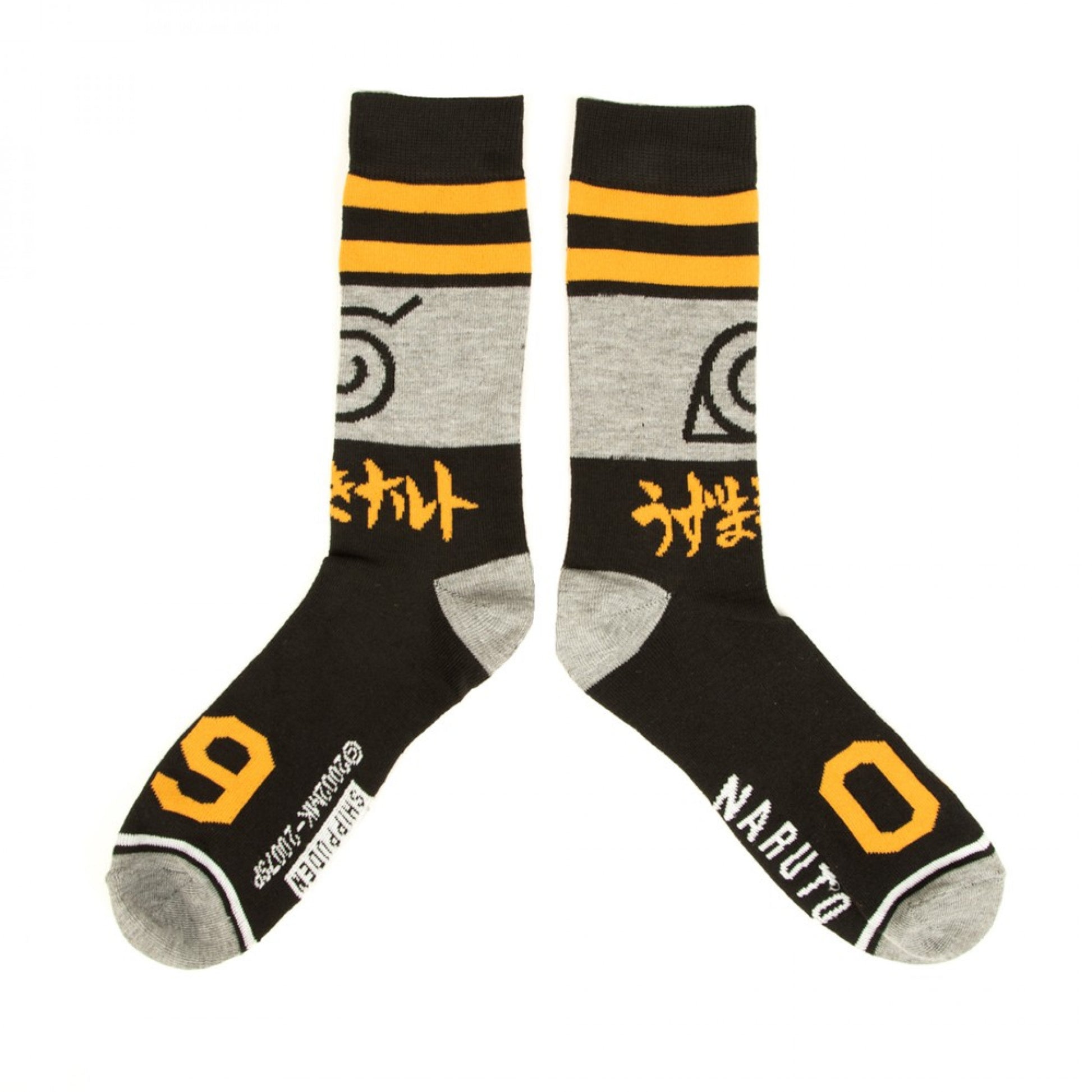 title:Naruto Ramen Crew Socks 3-Pair Takeout Box Set;color:Multi-Color