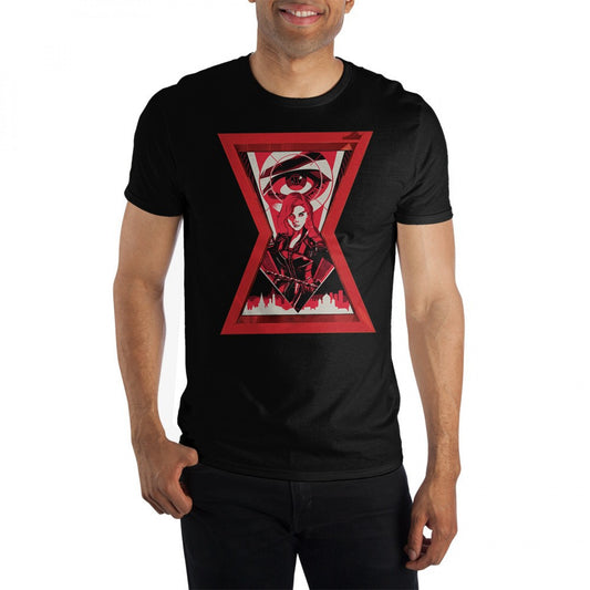 title:Marvel Studios Black Widow Movie Character in Symbol T-Shirt;color:Black