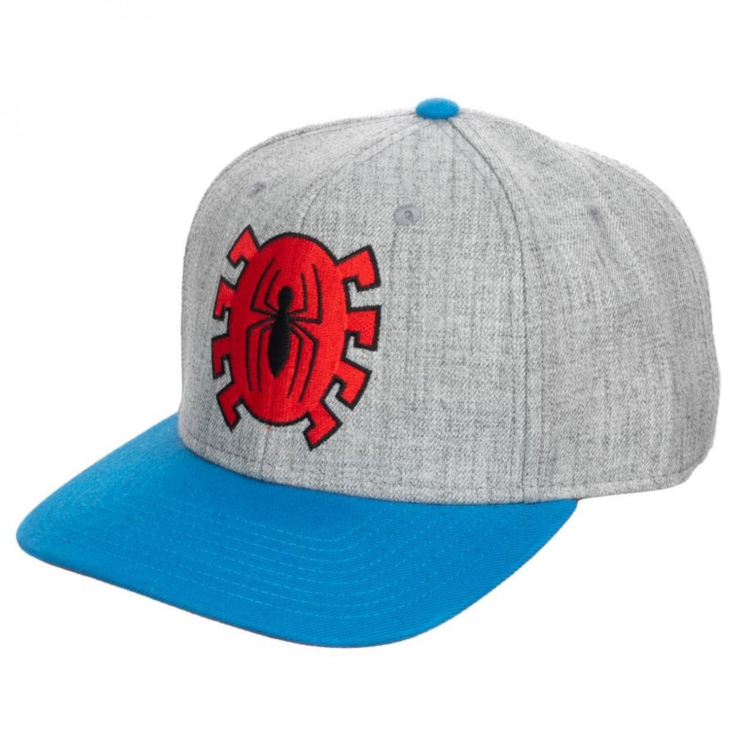 title:Spider-Man Pre-Curved Snapback Hat;color:Grey