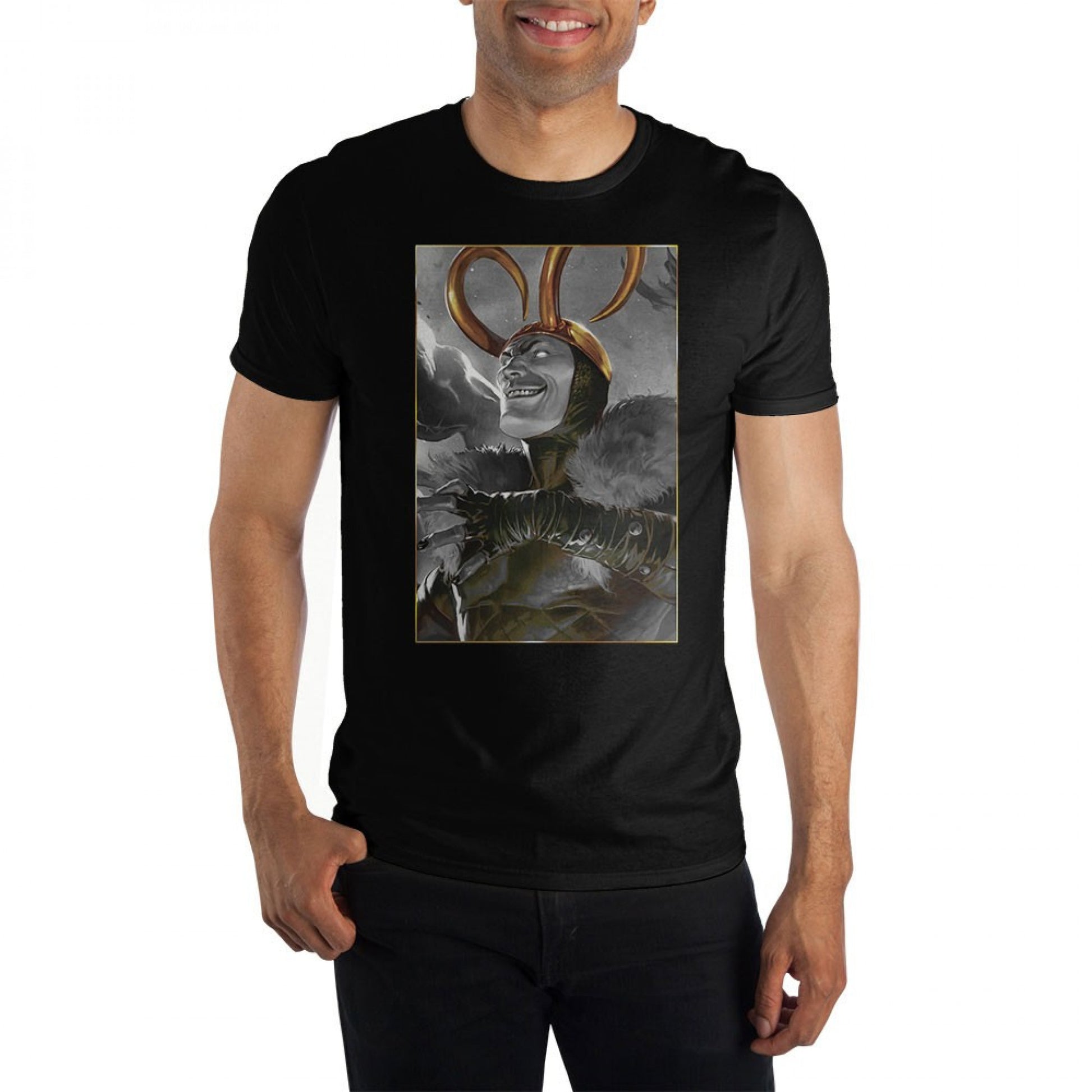 title:Marvel Loki Classic Comics Image T-Shirt;color:Black